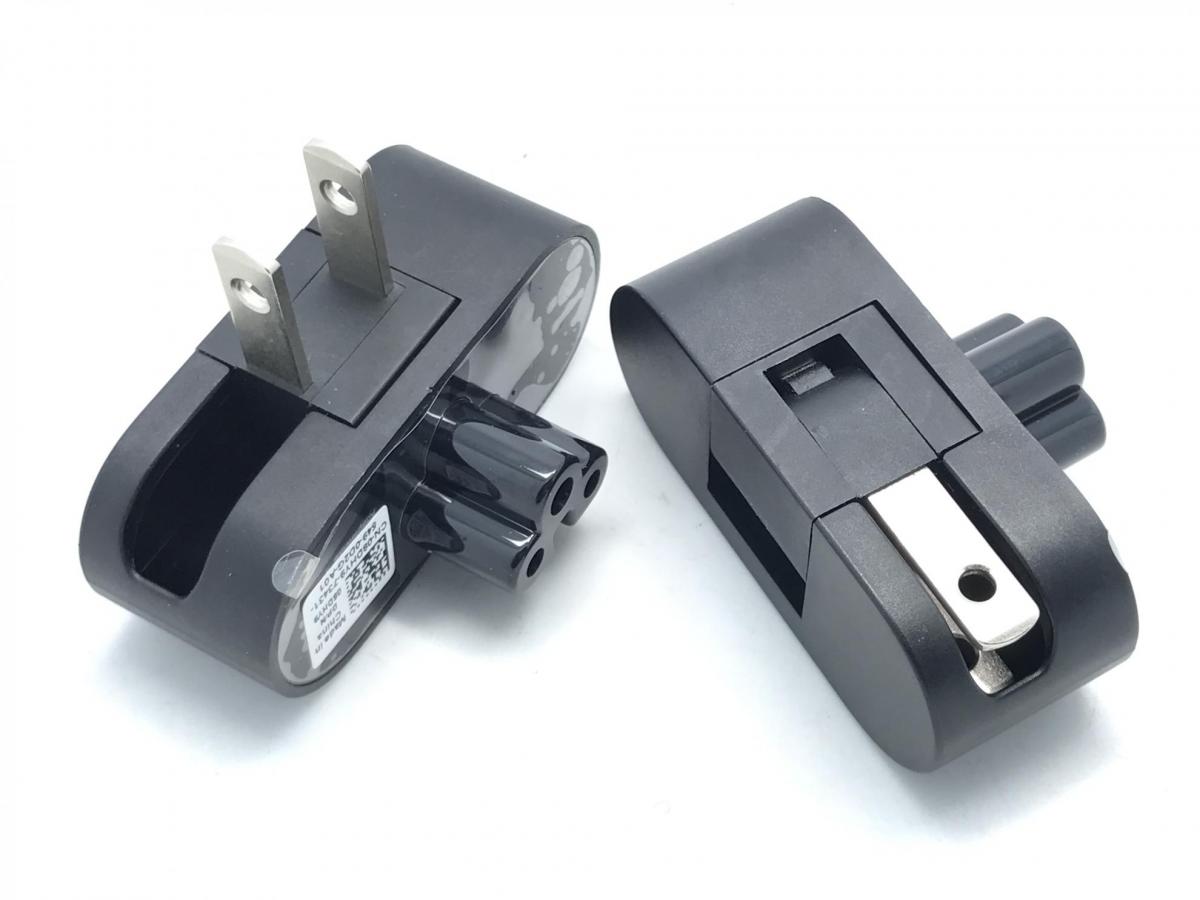 戴尔原装电源venue11513071307139适配器折叠插头二叉可折叠梅花尾