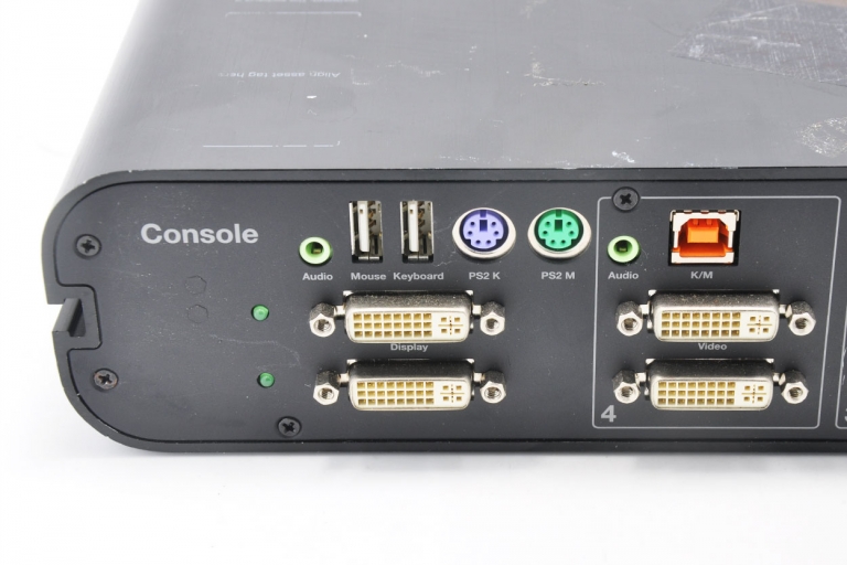 贝尔金Belkin OmniView F1DN104E-3 4-port Advanced Secure 双头DVI-I KVM Switch ...