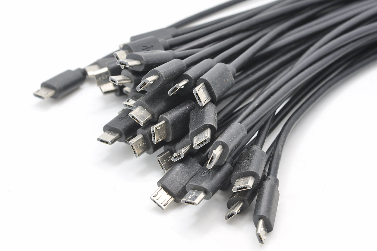 原装正品MicroUSB to MicroUSB 公对公OTG USB DAC解码线 双头Micro USB线 5芯加地线带屏蔽30厘米-青州小熊