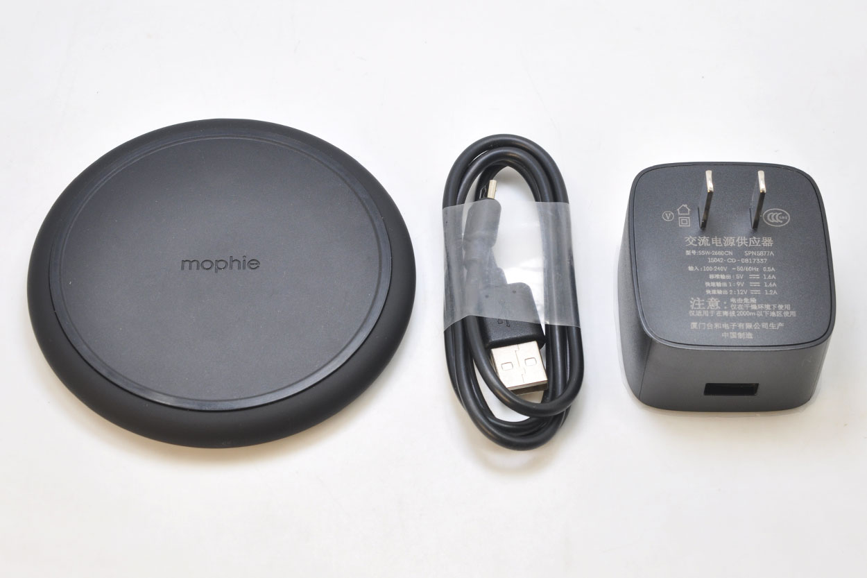 新到货原装mophie Charge Stream Pad Qi 无线充电板10w 苹果认证7 5w充电支持iphone 11 11 Pro 11 Pro Max Xs Max Xr Xs X 810w 适用于galaxy Note 10 Note