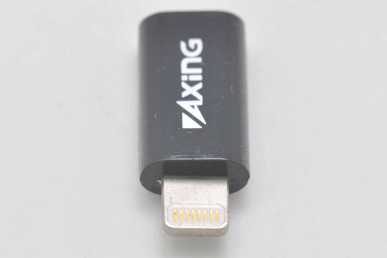 售完存档 原装正品多摩電子axing Lightning To Micro Usb 苹果mfi认证转换适配器转换头tih39lw 青州小熊