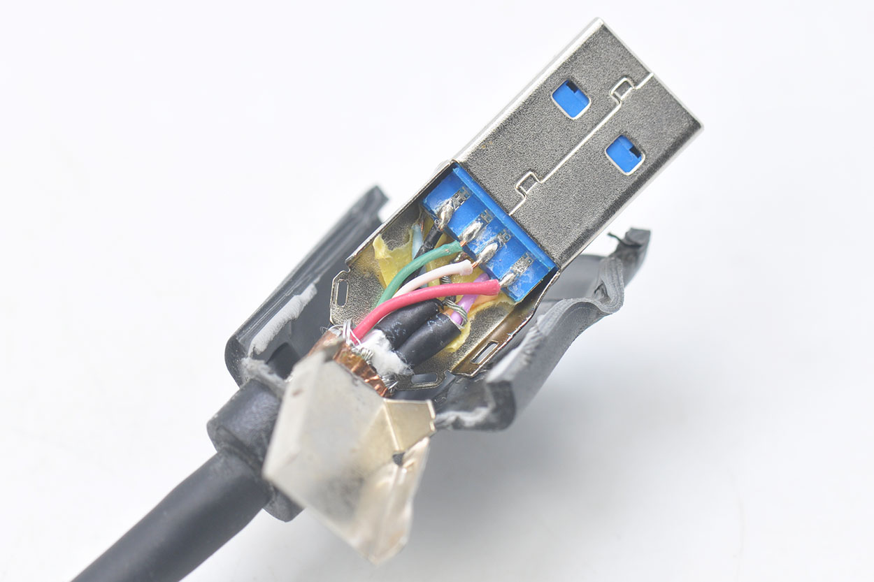 全新散装DELL原装USB 3.0硬盘盒数据线戴尔U2713HM显示器上行电缆 原配上行USB线PN81N-青州小熊