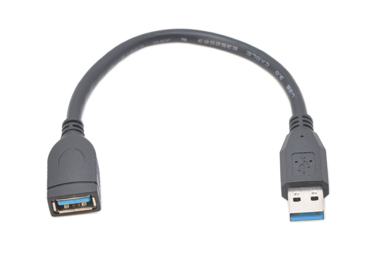 20厘米长USB3.0延长线 超短USB公对母加长线数据线连接线-青州小熊