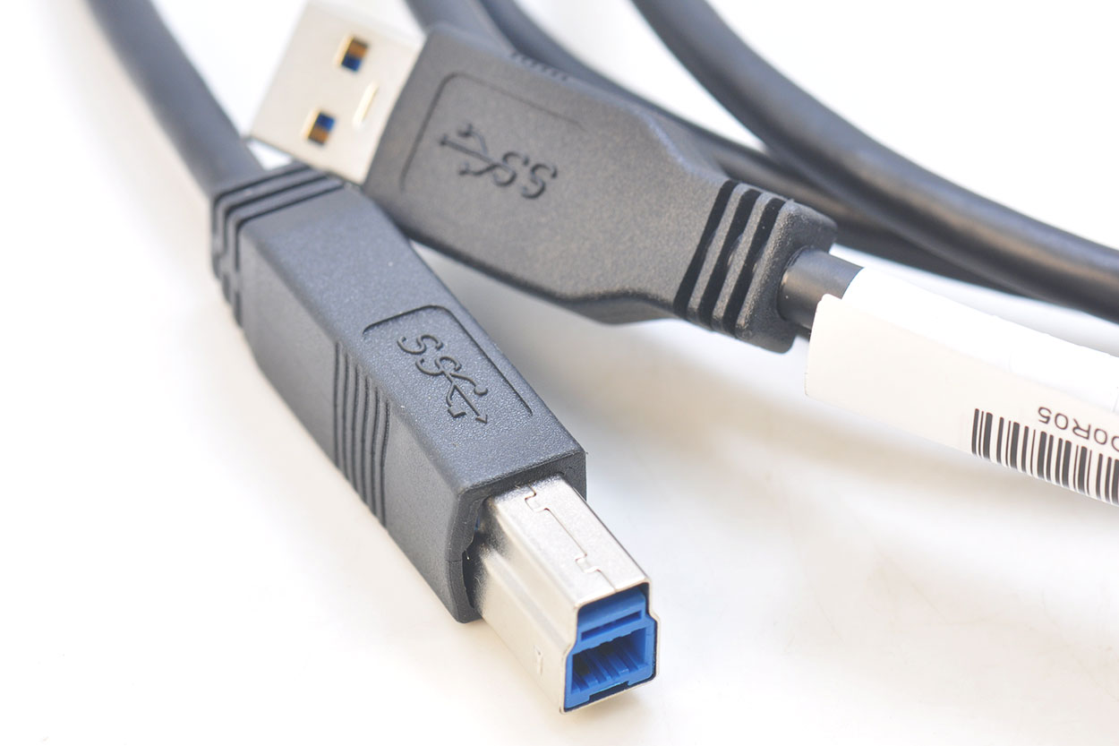 1.8米长惠普HP USB3.0 A-B双磁环数据线硬盘盒 显示器上行电缆 打印线 高速type-B数据线4K摄像头917468-001-青州小熊