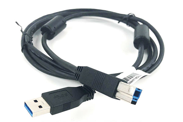 1.8米长惠普HP USB3.0 A-B双磁环数据线硬盘盒 显示器上行电缆 打印线 高速type-B数据线4K摄像头917468-001-青州小熊