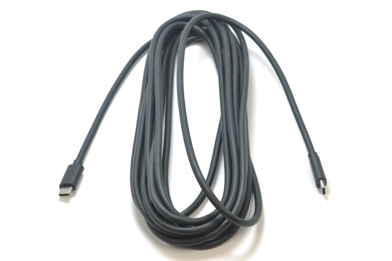 5米长USB-C至USB-C USB2.0速度 通用60W PD快速充电线 游戏手柄 VR眼镜 监控摄像头 C口电源线供电线BT828-青州小熊