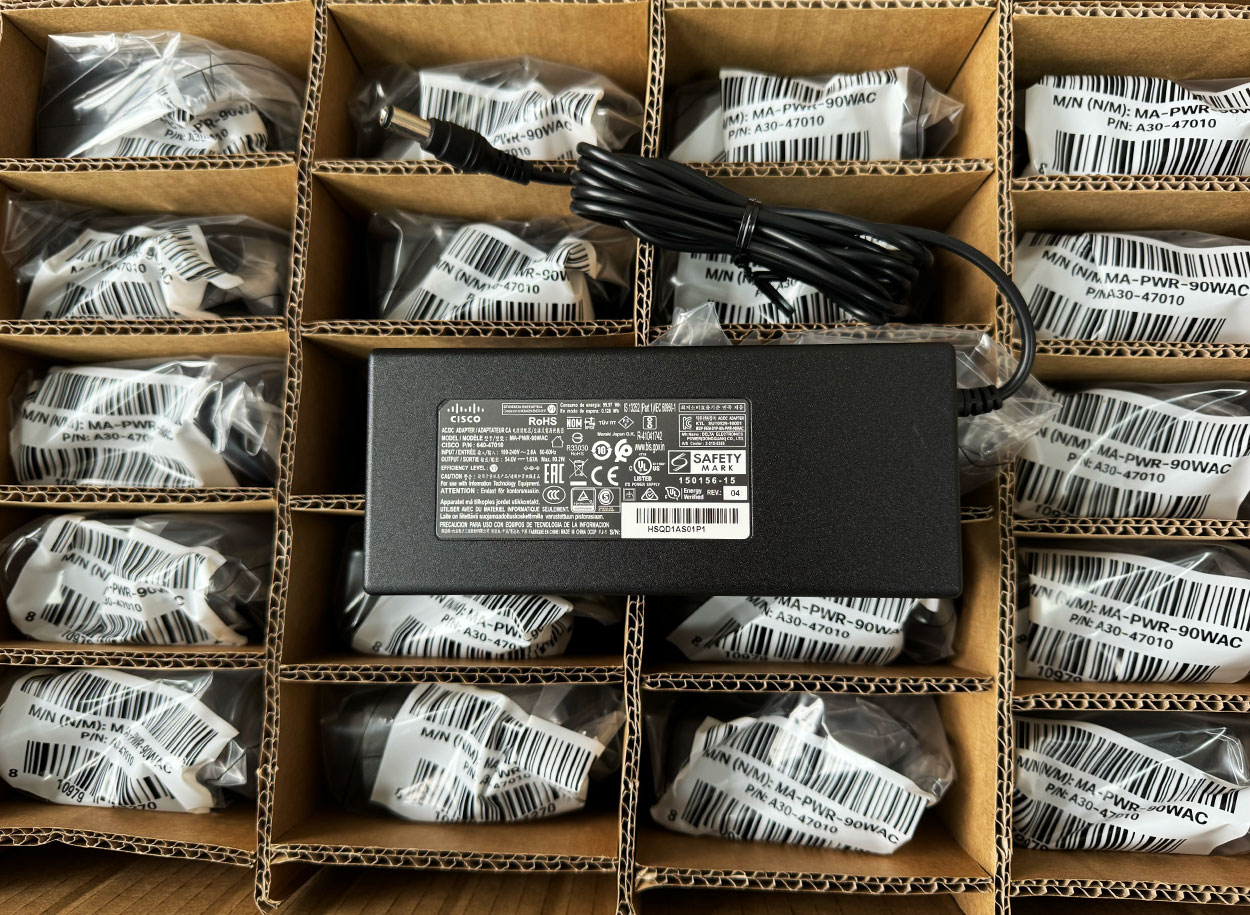 新到货全新原装思科Cisco Meraki MA-PWR-90WAC MS120-8LP-HW/MX65交流电源适配器 640-47010 ...
