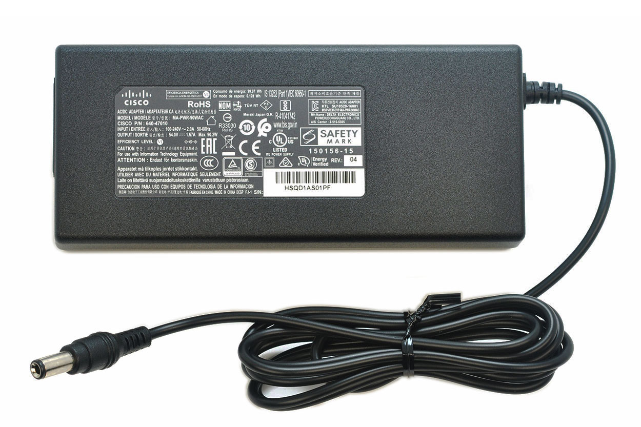 新到货全新原装思科Cisco Meraki MA-PWR-90WAC MS120-8LP-HW/MX65交流电源适配器 640-47010 ...