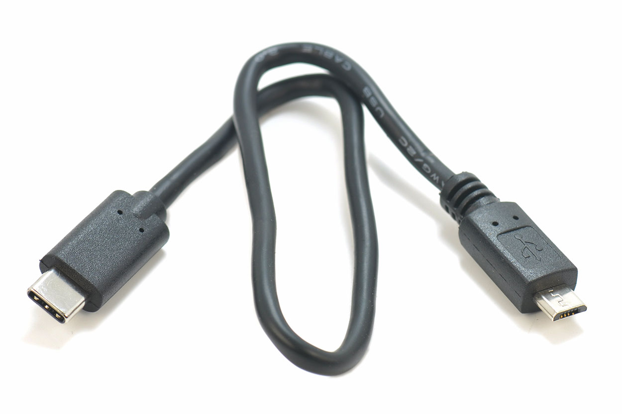 新到货30厘米长TYPE-C USB-C 转Micro USB 2.0 OTG线 USB DAC解码线 MacBook 雷电3雷电4外接老安卓 ...