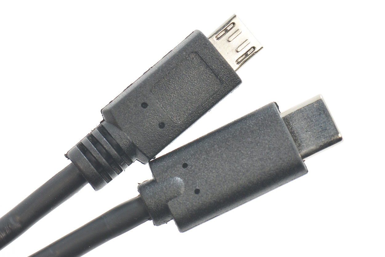 新到货30厘米长TYPE-C USB-C 转Micro USB 2.0 OTG线 USB DAC解码线 MacBook 雷电3雷电4外接老安卓 ...