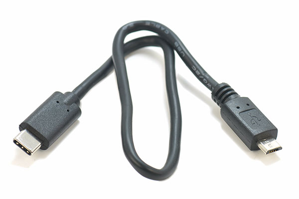 30厘米长TYPE-C USB-C 转Micro USB 2.0 OTG线 USB DAC解码线 MacBook 雷电3雷电4外接老安卓口老 ...