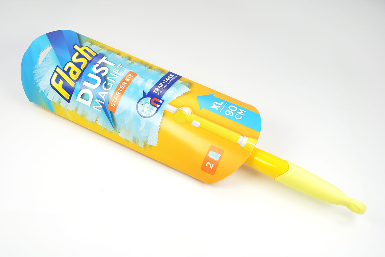 新到货正品Swiffer Dusters 360 FLASH DUST MAGNET XL 90厘米长入门套件含 6个魔法除尘器替换装 ...