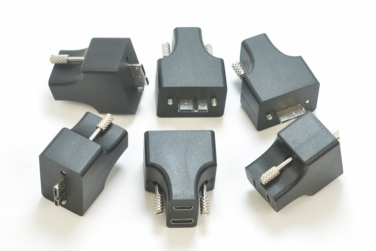 新到货Micro USB传数据USB-C口单独供电转Micro USB3.0工业相机USB2.0速度转换头-青州小熊