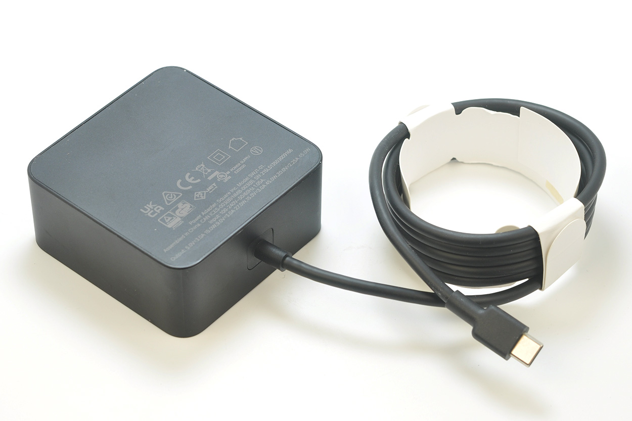 Square Terminal Type C AC Power Adapter Replacement SWJ1-01 Power Cord Cable  5V3A 9V3A 15V3A 20V2.25A 45W PD协议POS机电源-青州小熊